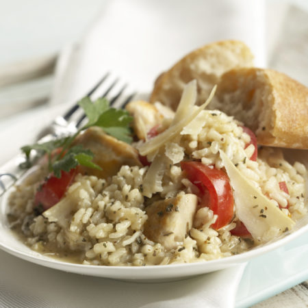 Chicken and Basil Risotto