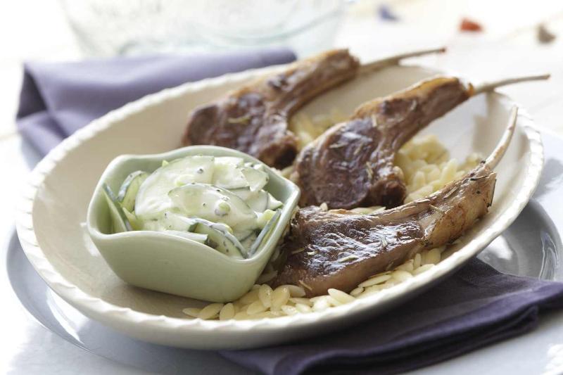 Lamb Chops with Tzatziki Sauce - Durkee
